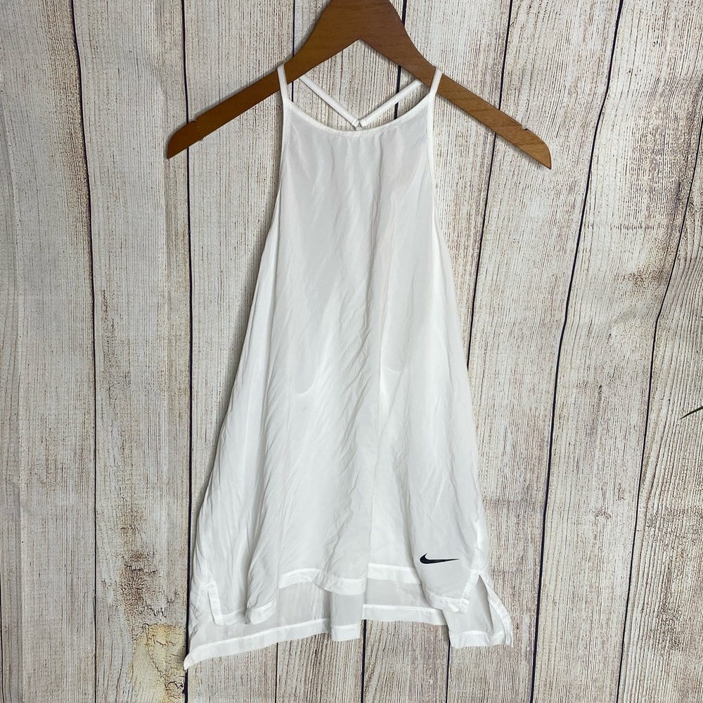 Sheer racerback Dri-fit tank top